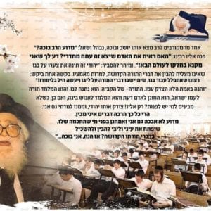 פוסטר ‘תורה’ | הרב שך