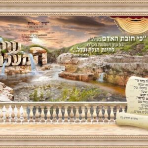 פוסטר ‘שיר ה מעלות’ ה’ גדולה מובאות נוספות ומידות על המדרגות