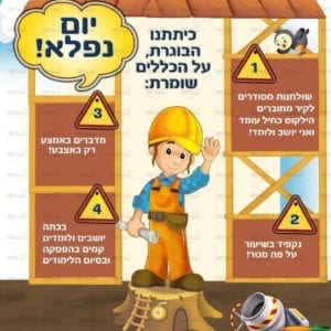 פינת כללים בנים | בנאים