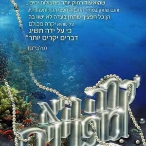 פוסטר ‘יקרה היא מפנינים’