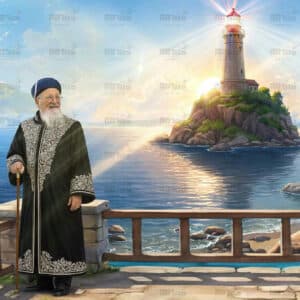 רקע מה אהבתי תורתך עם רבנים במרפסת קטנה+מגדלור