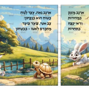 פוסטר ‘קומיקס הצב והארנב’