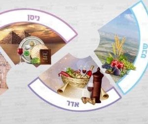 פוסטר ‘חודשים פסטל’ חצאי עיגול פורמט צר