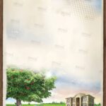 DR1008_C1 דף רקע כעץ שתול לתצוגה
