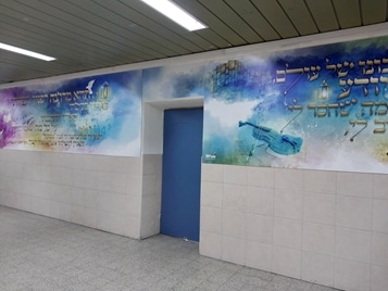 עיצוב קירות בית ספר, מעלה אדומים - פנורמה מהשטח, פרק 4