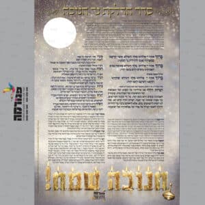 סדר הדלקת נרות חנוכה דגם נרות1 // כסלו