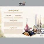 ‏‏פנקס וזכנו לקבל שבתות דגם PN7502BC שולחן ערוך בנים לתצוגה ריבועי